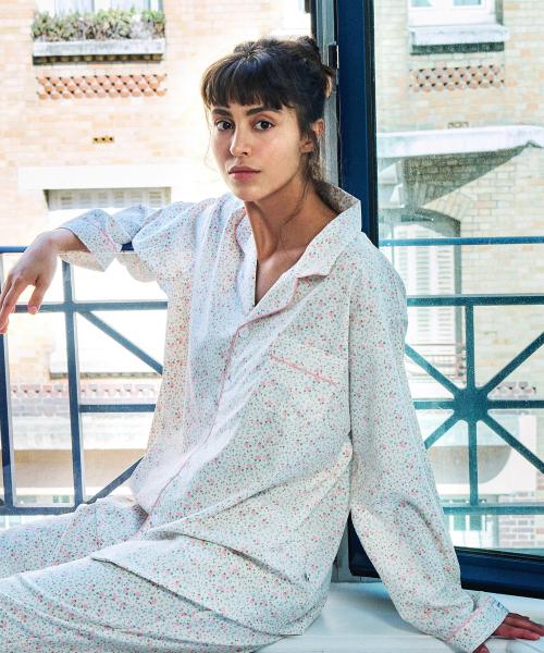 [OFF HOUR] Rosian Long-Sleeve Pajama Set [Shipped from Korea] 100% Authentic