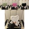 Trendy Pu Leather Heart Bag For Girls In Soft Colors Ideal For Everyday Fashion