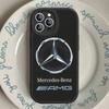 CQH1 Car M-Mercedes-Benz Phone Case For IPhone 16 15 14 13 12 11 Pro Max Plus Shockproof Leather Cover