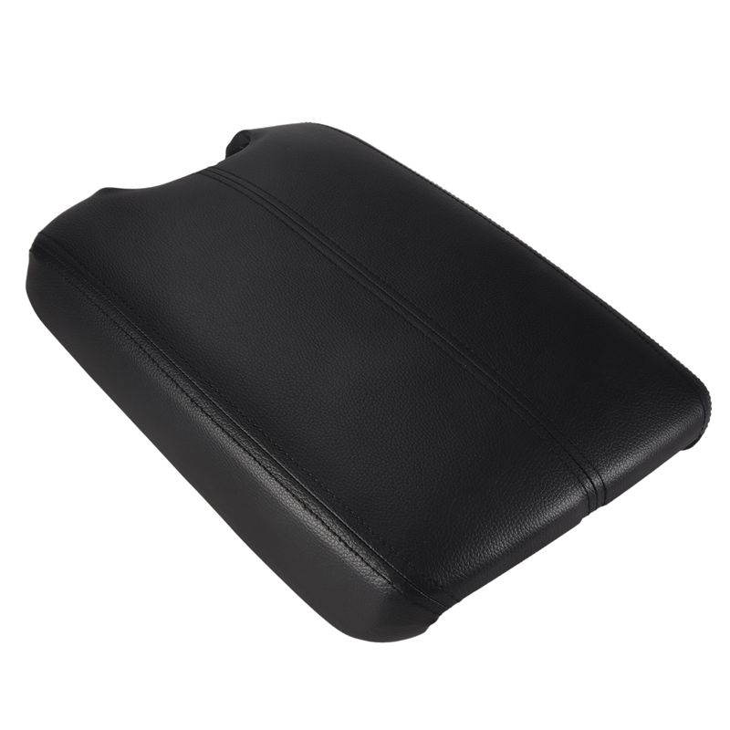 Portable Center Console Lid Armrest Cover For 2008 2009 2010 2011 2012 Honda Accord Synthetic Leather(Vinyl)Plastic Center Black