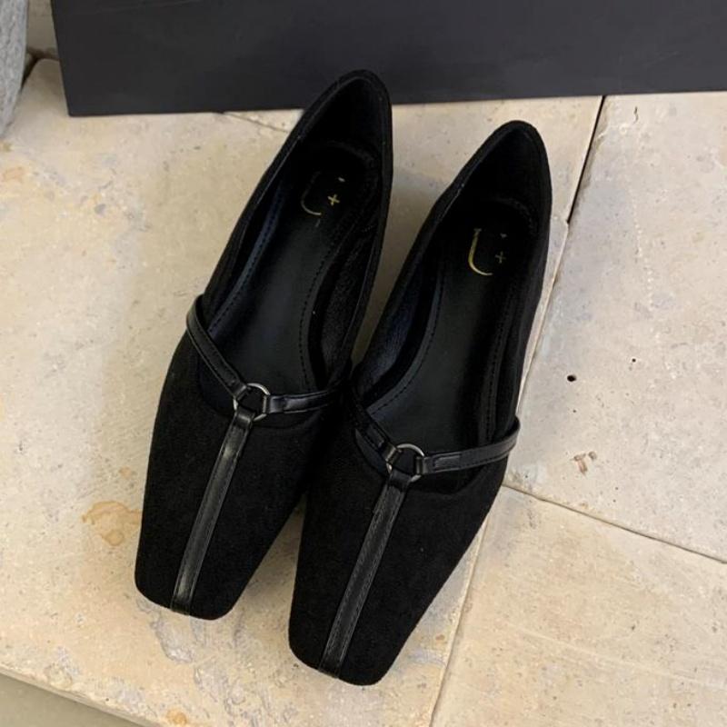 

Bailamos Autumn Women Flat Shoes Fashion Buckle Soft Sole Ballet Shoe Ladies Casual Slip On Round Toe Loafer Shoes Mujer 35