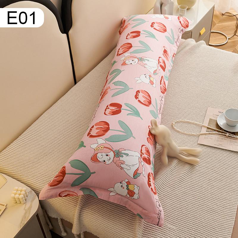 120/150/180cm Cartoon Printed Cotton Long Pillowcase Soft Couple Lover Sleeping Pillow Cover Girl Bedroom Decor Pillow Case