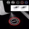 ATY1  2Pcs Car Door Welcome Laser Led Projector Logo Light Wireless Car Accessories For Nismo PATROL 2012-2017 TEANA 2008-2012