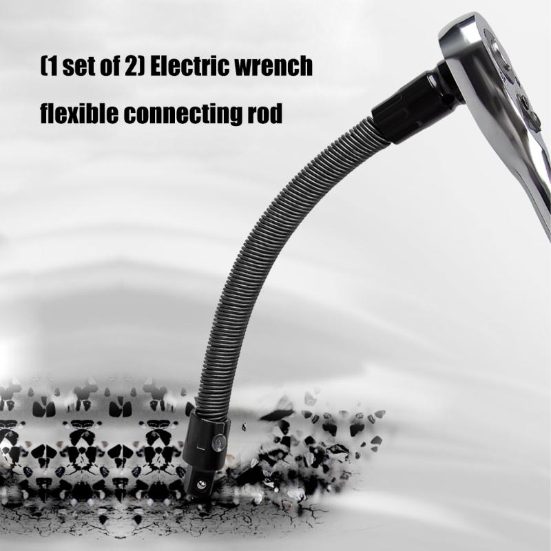 Flexible Alloy Soft Extension Bar For Electric Impacts Wrenches With Quick Connecting Design And Anti Vibrations Feature