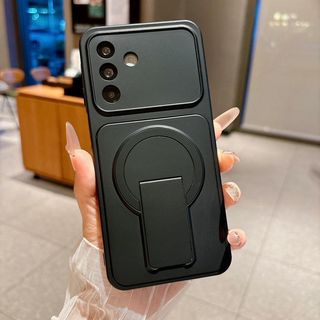 For Magsafe Magnetic Stand Phone Case For Samsung Galaxy A57 A37 A17 A07 A56 A36 A26 A16 A06 A55 A35 A25 A15 Lens Protect Cover