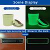 1 Roll Fluorescent Stickers Tape Green Luminous Tape Staircase Fire Warning Glow in the Dark Anti-collision Night Light Strip