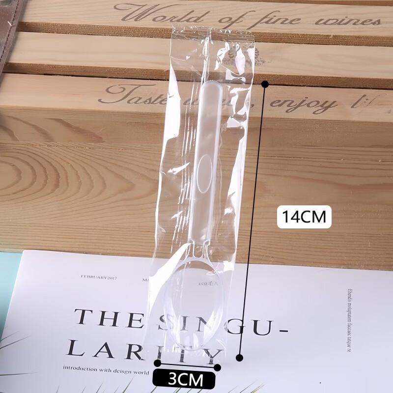 ZISIZ Disposable Plastic Spoon and Fork