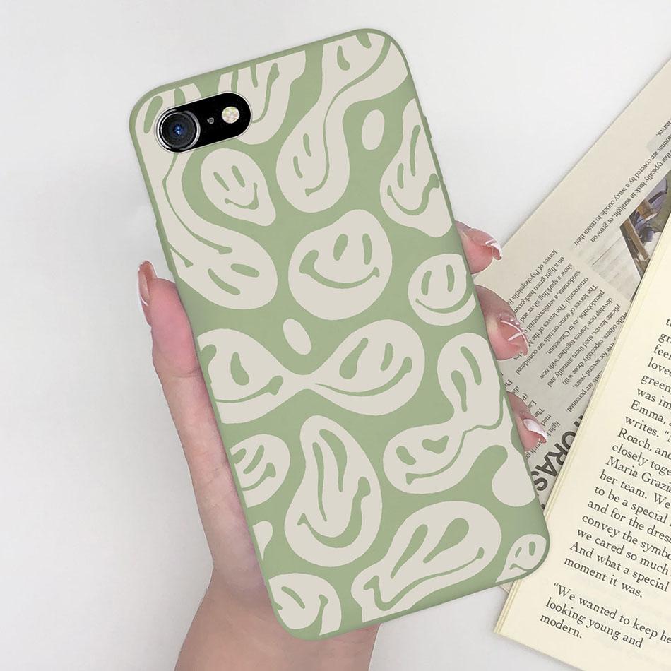 For Apple iPhone 7 8 Plus Back Cover Fashion Pattern Soft Silicone Anti Slip Phone Case For iPhone 7plus 8plus Funda Capa Shell