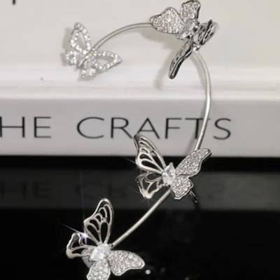 2PC Women's Fashionable and Simple Temperament Butterfly Ear Hanging Jewelry Dating Party Holiday Gifts-7102