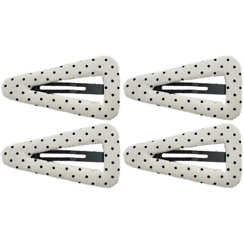 Korean Style Polka Dot Triangle Hair Clip Women's Fashionable and Simple BB Clip Hair Accessories