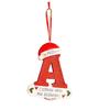 Wooden Eyecatching Customizable Letter Christmas Ornament For Festive Car Decor