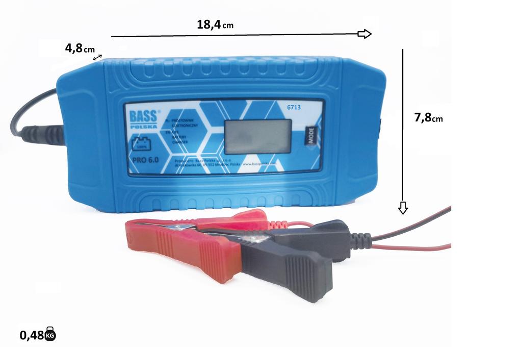 Electronic Charger 6/12 V, 6 A, 160 Ah