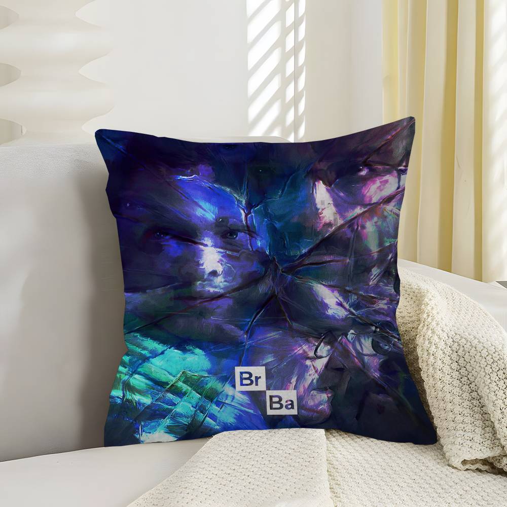 Classic Movie Breaking Bad Pillow Covers Cartoon Sofa Decorative Home Doublesided Printing Short Plush Cute Cushion Cover
