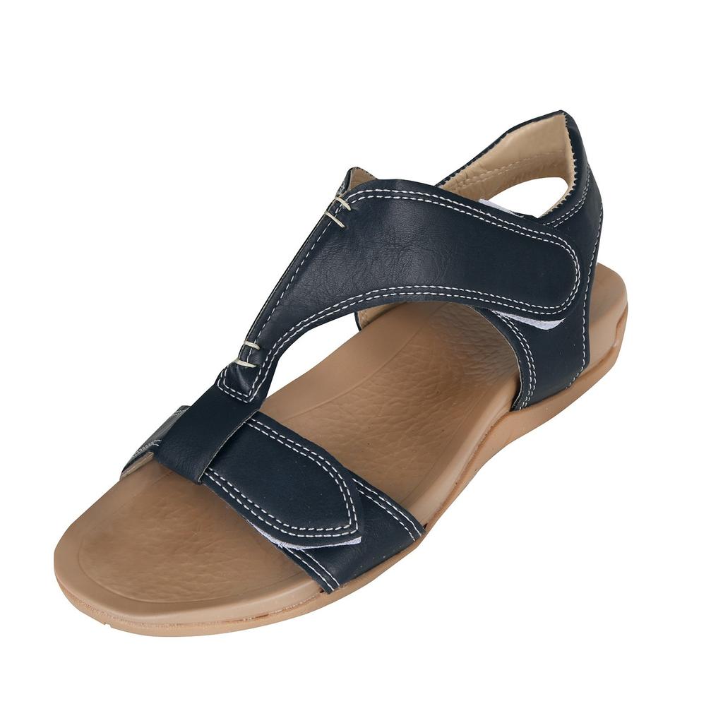 Sandals One Button Light Flat Shoes Casual Rubber Sole Sandals Women's Sandals