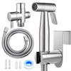 Handheld Bidet Toilet Sprayer Set Stainless Steel Bidet Faucet Wall Mounted Toilet Spray Gun Bathroom Shower Head Self Cleaning