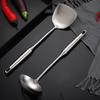 Hot Sale 304/201 Stainless Steel Spatula And Spoon Heat Insulation Hollow Handle Cookware Kitchen Utensil For Family