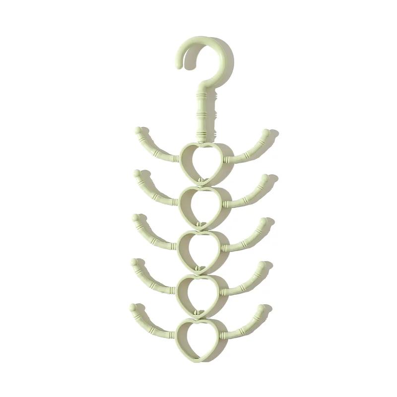 3Pcs Multi-Purpose Hook Hanger Rotatable 10-Claw Hanger Scarves Hat Bag Coat Plastic Durable Hook Hanger Shoe Hook Shoe Belts