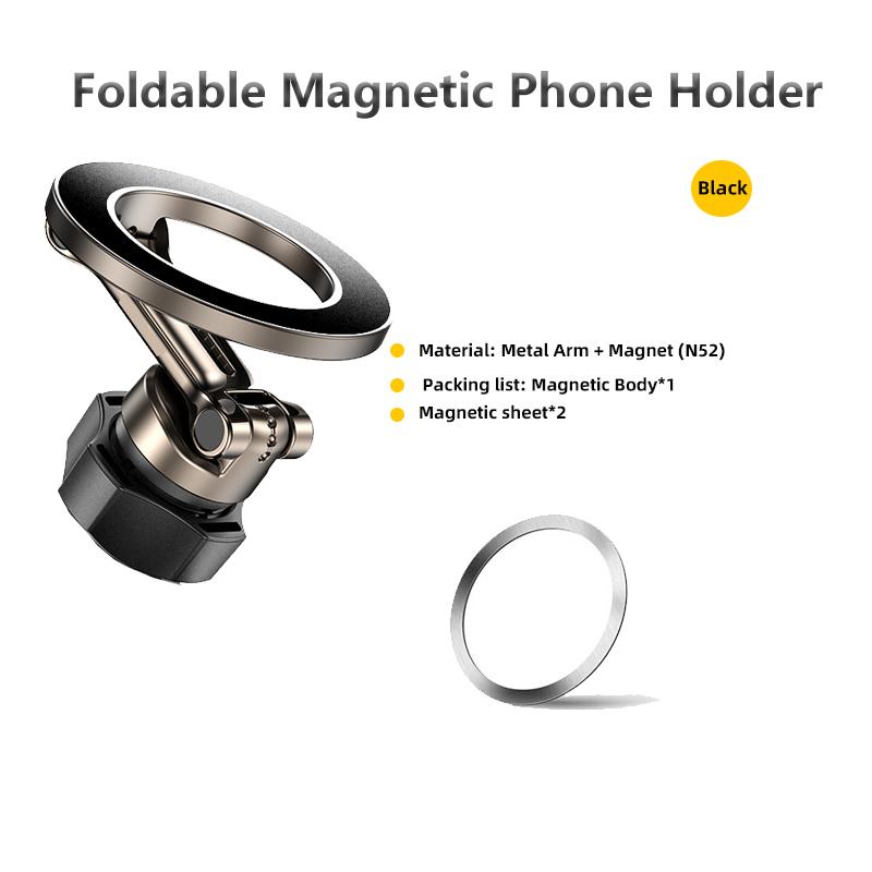 

Extension Rod Car Mount Accessories Universal Foldable Magnetic Car Phone Holder Parts for 17mm Ball Head Base Magnet Holder чёрный