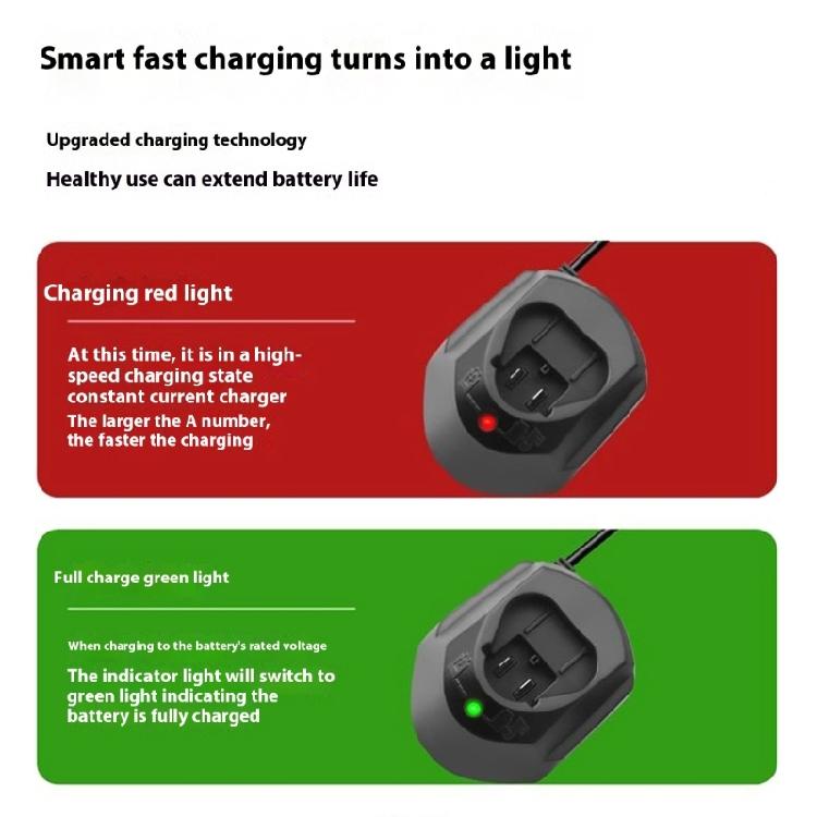 Double Voltages 10.8V 12V Battery Charger With Charge Status Lights For Cordlessly Equipment Maintenance
