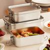  304 Stainless Steel Bento Box Portable Metal Lunch Box For Kids Adult Sealed Food Storage Containers With Lockable Clip