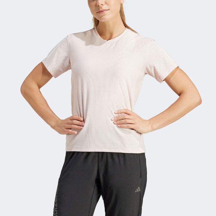 New Adidas Regular T Shirt Women's Beige IN1598