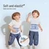 Labibabi 2024 Summer Kids' Unisex Round Neck Short Sleeve T-Shirt