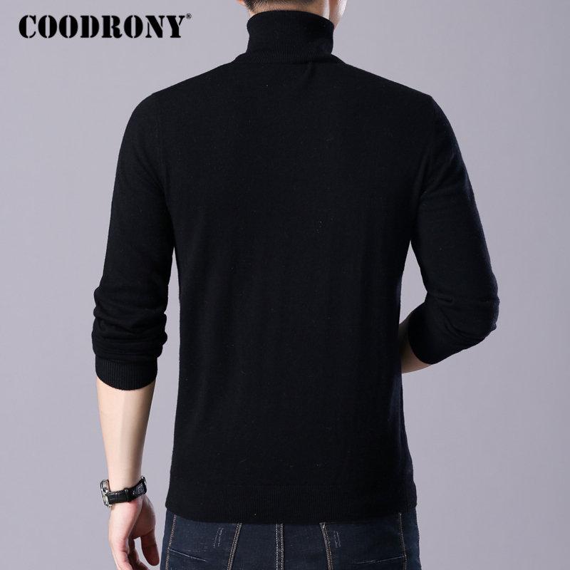Brand Men Casual Turtleneck Pull Homme Autumn Winter Merino Wool Sweater Warm Cashmere Pullover Sweater Men 