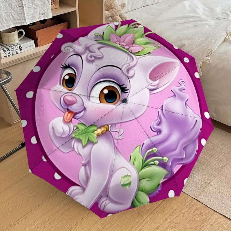 

1pc Floral Bunny Decorative Automatic Folding Umbrella, Casual Outdoor Accessory, Birthday Festival Gift yy251126213