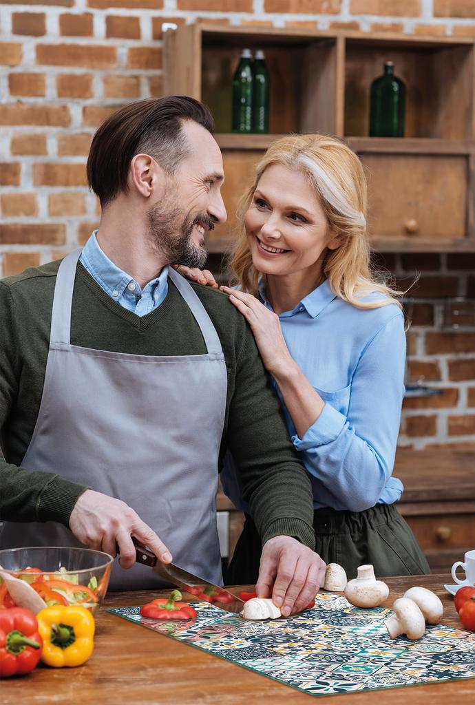 SZKLANA DESKA DO KROJENIA 52x30 MOZAIKA