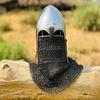 Medieval Viking Chainmail Helmet | Perfect Gift for History Buffs and Armor Enthusiasts | Barbute Chainmail Helmet | Best Gift