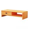 Desktop Monitor Stand with Drawer and Storage Shelf