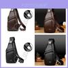 Barnoroo New Men's Casual Chest Bag Fashionable Crossbody Bag With Usb Port Trendy Men's Bag