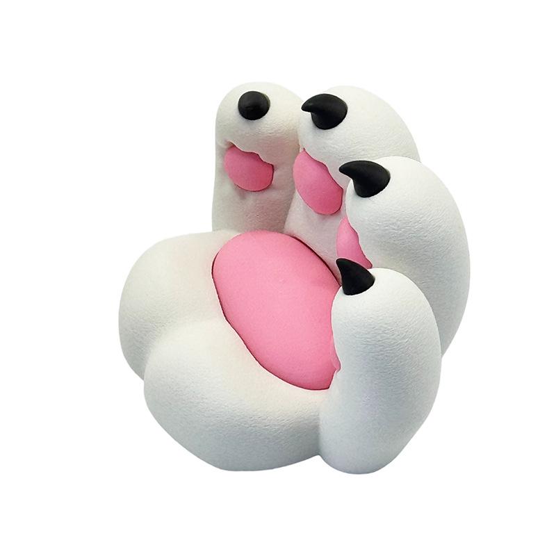 3D Cat Paw Phone Holder: Creative Desktop Ornament & Stress-Relief Craft