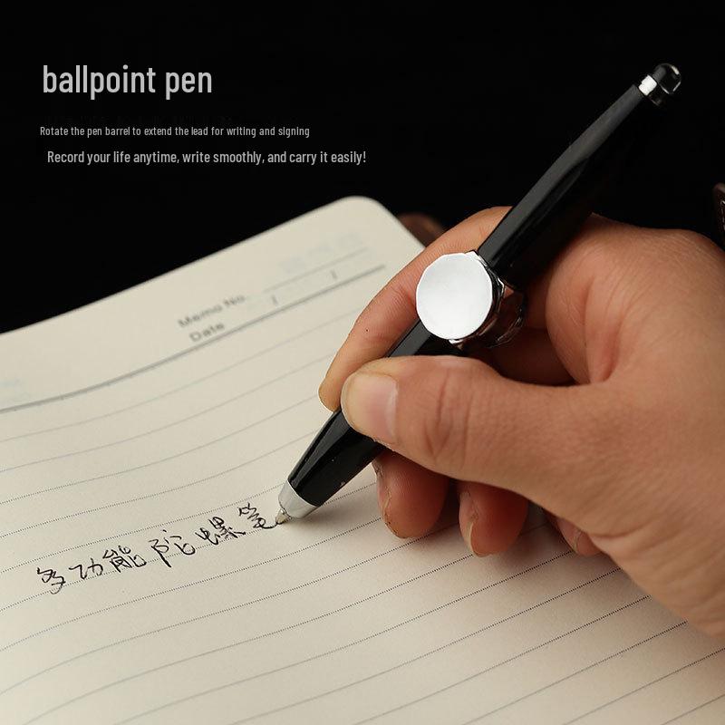 Metal Luminous Rotating Spinner Pen: TikTok-Style Decompression Gadget