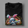 Dabbing Konijn Paasdag Konijn Vrolijk Pasen Katoenen T-shirt Voor Mannen Zomer Esthetische T-shirts Ronde Hals Hippie T-shirts Grote Maten