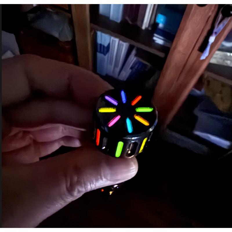 25 years of self-luminous, tritium trachea tritium gas lamp EDC luminous tritium tube push brand decompression toy gyro DIY accessories