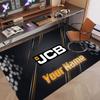 Custom Rug JCB Pattern Print Name Text Soft Non‑Slip Floor Carpet for Home Indoor Decoration