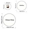 MINISO Biochemical Umbrella Round Carpet Non -slip Carpet Bedroom Decor Living Room Decoration Outdoor Rug Birthday Gifts INS