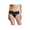 Calvin Klein Ck Sexy Lace Panel Smooth High Elastic Anti-Chafing Half Coverage Triangle Underwear Women underwear Space-Black QF7158AD-UB1
