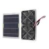 Solar Panel Powered Fan 2 Fans 100W 20V Green Energy Portable Convenient Mini Ventilator for Dog Pet