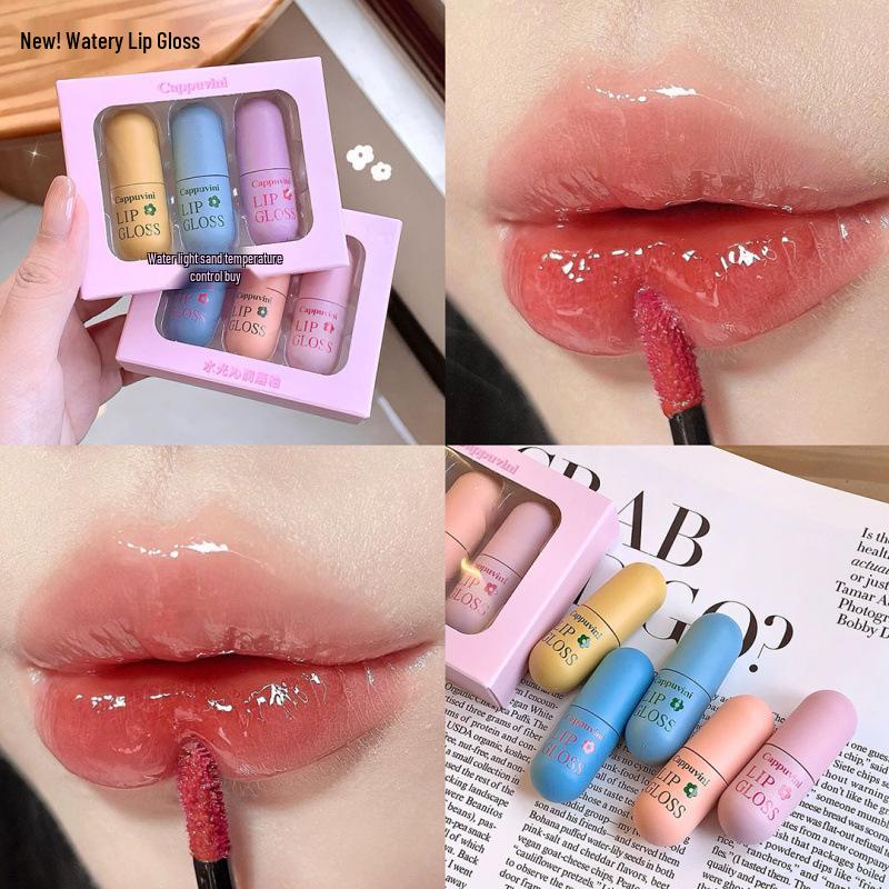 Cappuvini Hydrating Water-Glow Lip Glaze: Student-Friendly Beauty Lip Tint