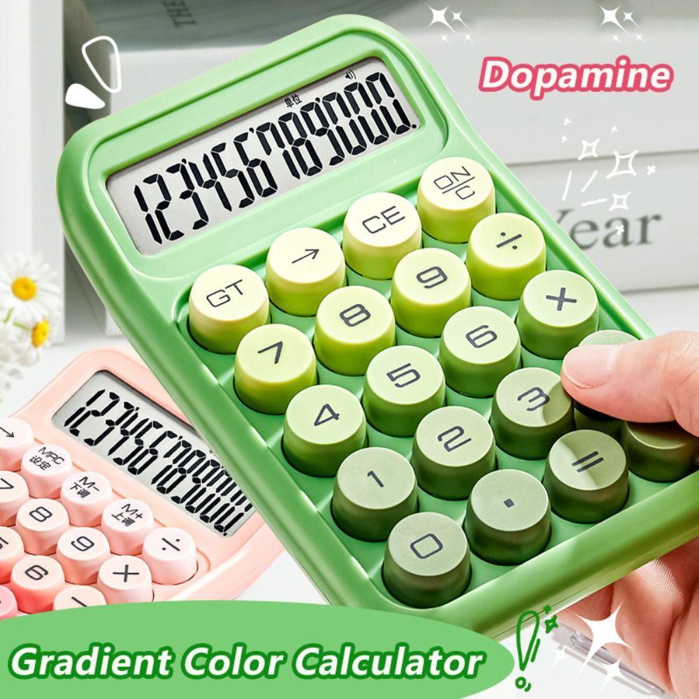 Large Display 12 Digit Calculator Gradient Color Scientific Calculator  Office Financial Use