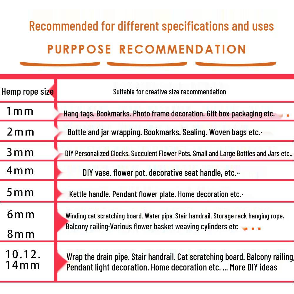 Hemp Rope for DIY Crafts: Handmade Jute for Christmas Decorations, Packaging, Tags, Weaving, and Floral Art.