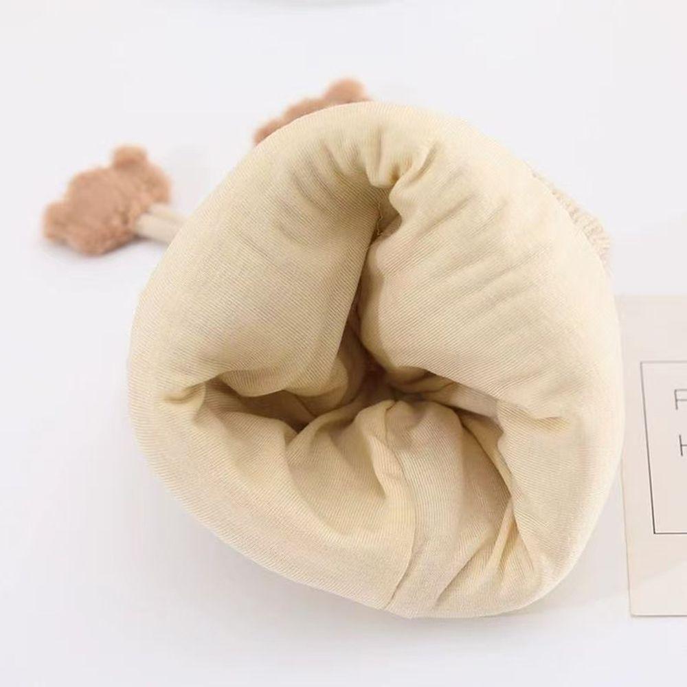 Cotton Baby Bear Hat Ribbed Knit Kids Knitted Cap New Toddler Winter Hat Toddlers