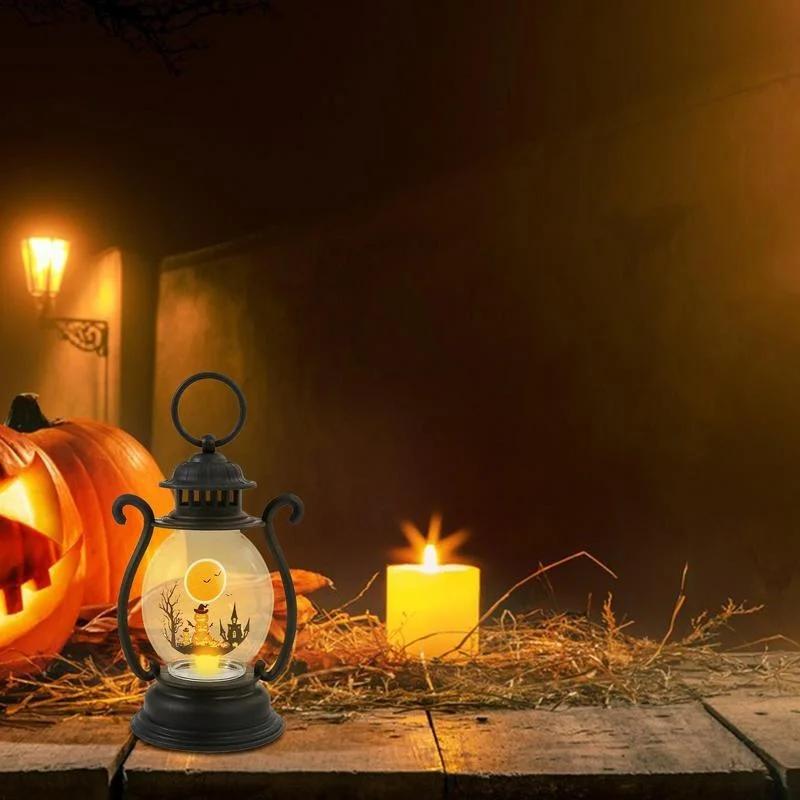 Halloweenské dekorace Retro petrolejová lampa Halloweenské závěsné ozdoby Malá olejová lampa Lucerna Vánoční tvoření Vánoční věci