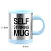 400ml Coffee Cup with Button Multifunctional Stainless Steel Automatic Stirring Coffee Mug for Cafe