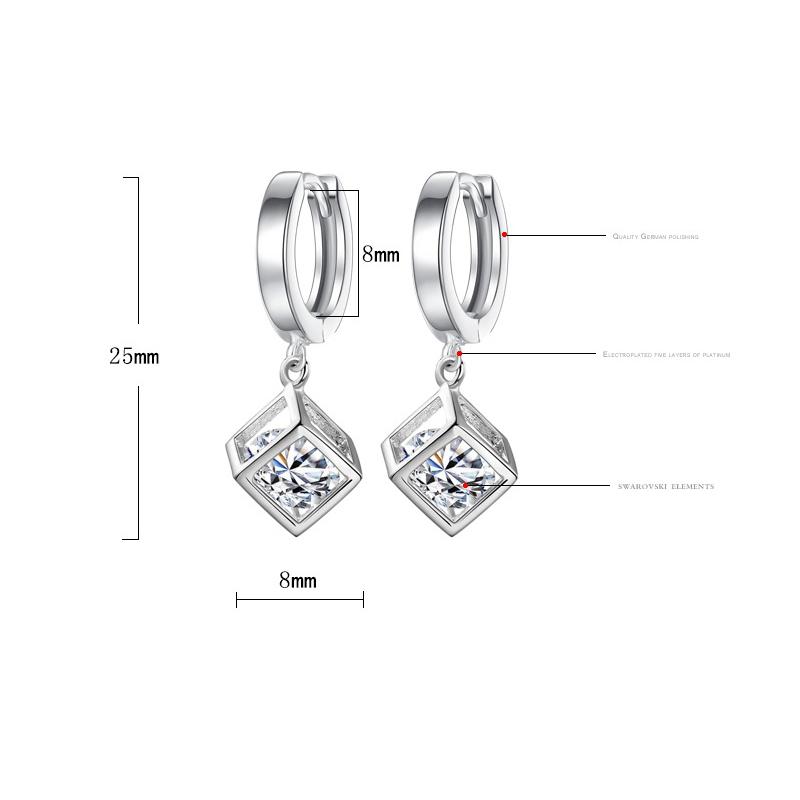 Kolczyki Kostka Rubika Biżuteria modowa Kolczyki Śliczne Ozdoby Kolczyki dla Dziewczynek