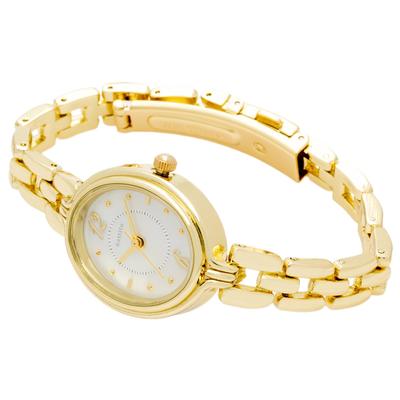 Fieldwork Analog 3 ATM Water Shell Metal WP Cielda Women's Watch, Resistant, Dial, Band, Gold, JN034-2