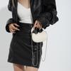 IELGY women's simple denim bag, retro shoulder niche fashion hand-held underarm bag