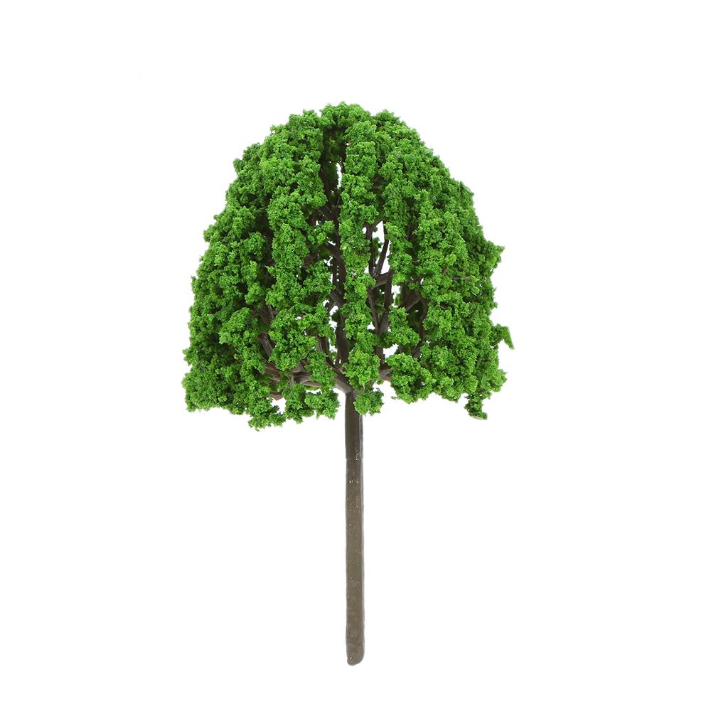 33pcs Mini Plastic Green Trees Scale Architectural Models Train Railways Landscape Scenery Layout Garden Decoration